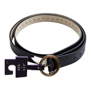 Ava & Viv Women’s Belt Black Tan Faux Leather Size 2X NWT